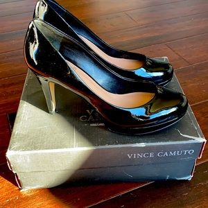Vince Camuto Black Patent 6.5